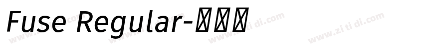 Fuse Regular字体转换